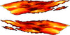 fire flames car accent decals kit